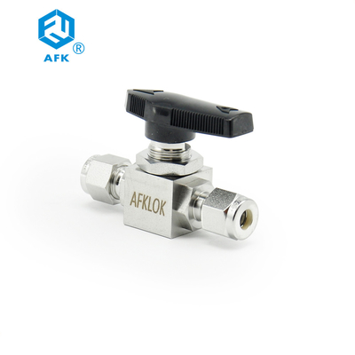 1/4in OD Precision Stainless Steel Ball Valve Low Pressure 1000PSI