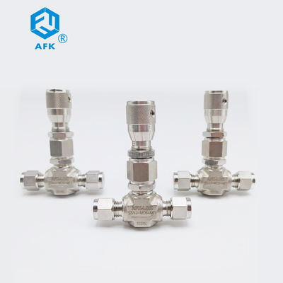 Industrial Grade Stainless Steel Needle Valve with Ferrule Connection
