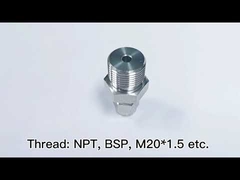 Male Hexagon AFK Stainless Steel Tube Adapter Forged Threaded